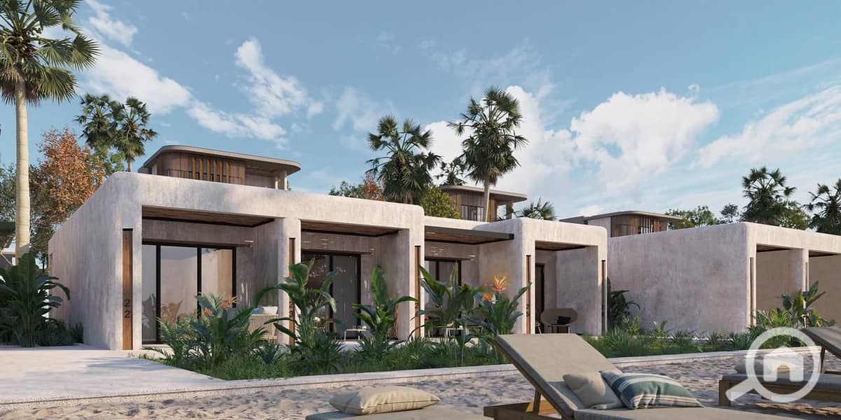 Fully finished chalet for sale with garden and all electrical appliances included in Ras El Hekma, at Gaia North Coast, next to SODIC projects - Widok 2