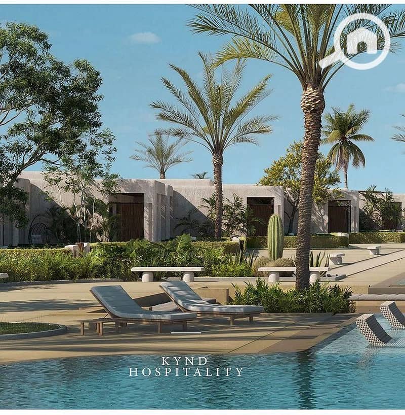Fully finished chalet for sale with garden and all electrical appliances included in Ras El Hekma, at Gaia North Coast, next to SODIC projects - Widok 6