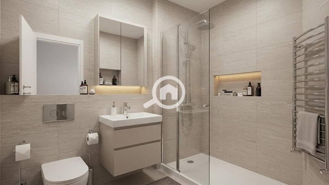 An investment project next to the Grand Egyptian Museum. Studio 57 meters with a view of the pyramids for sale with a 35% down payment over 4 years. - Vista 4