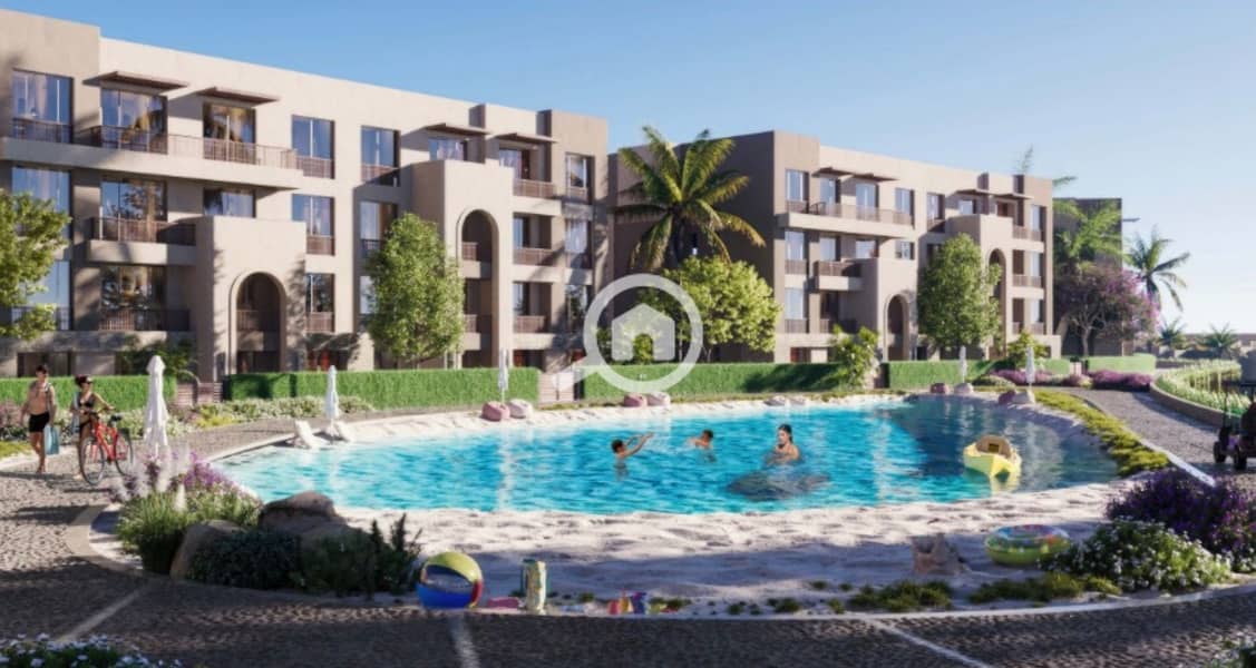 2 beds chalet, finished, lagoon view, for sale in Lyv North Coast, Ras El Hekma - Widok 3