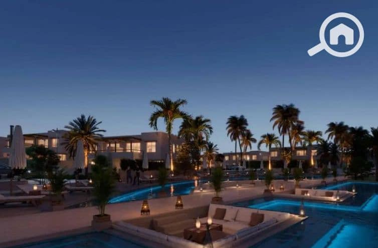 Fully finished chalet for sale overlooking the lagoon in Hacienda Waters Ras El Hekma by Palm Hills Developments - Ansicht 6