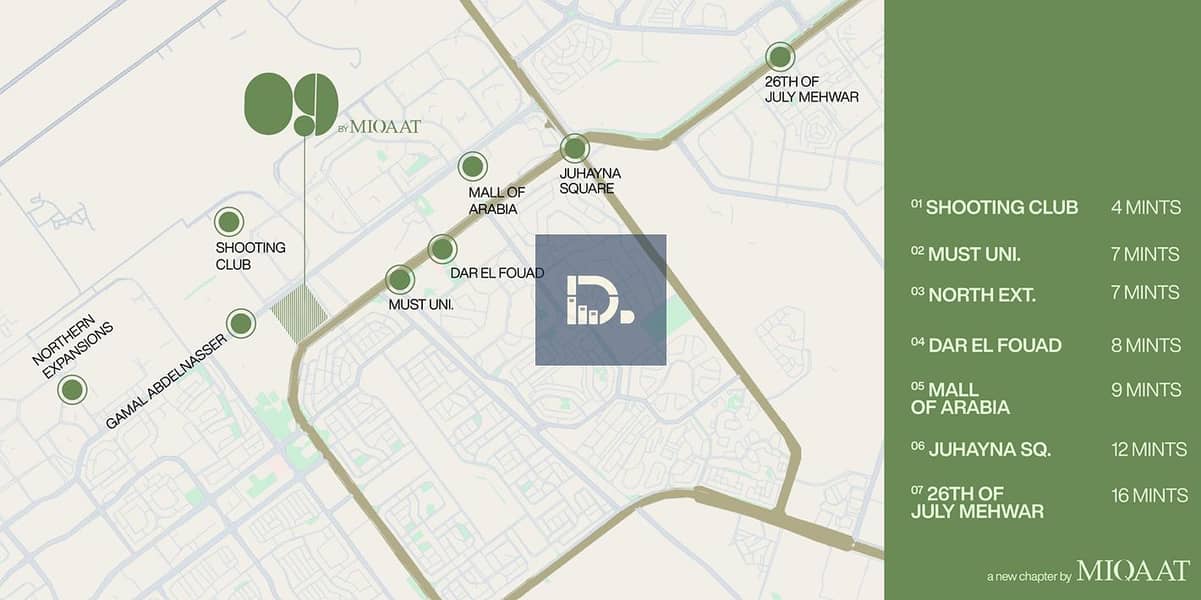 Monthly installment of only 25,000 | Apartment for sale in O9 from Miqat | Execution by Hassan Allam | Directly on Gamal Abdel Nasser axis in front of Mercedes | One minute from Mall Of Arabia - Widok 3