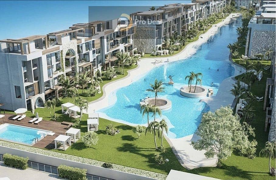 Chalet 82m for sale in front of Marina 1 with lagoon view - View 2