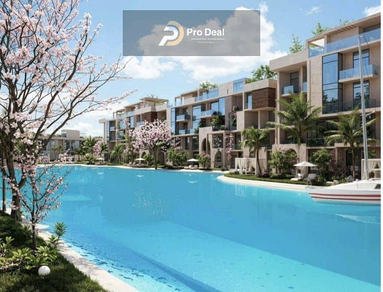 Chalet 82m for sale in front of Marina 1 with lagoon view - View 3