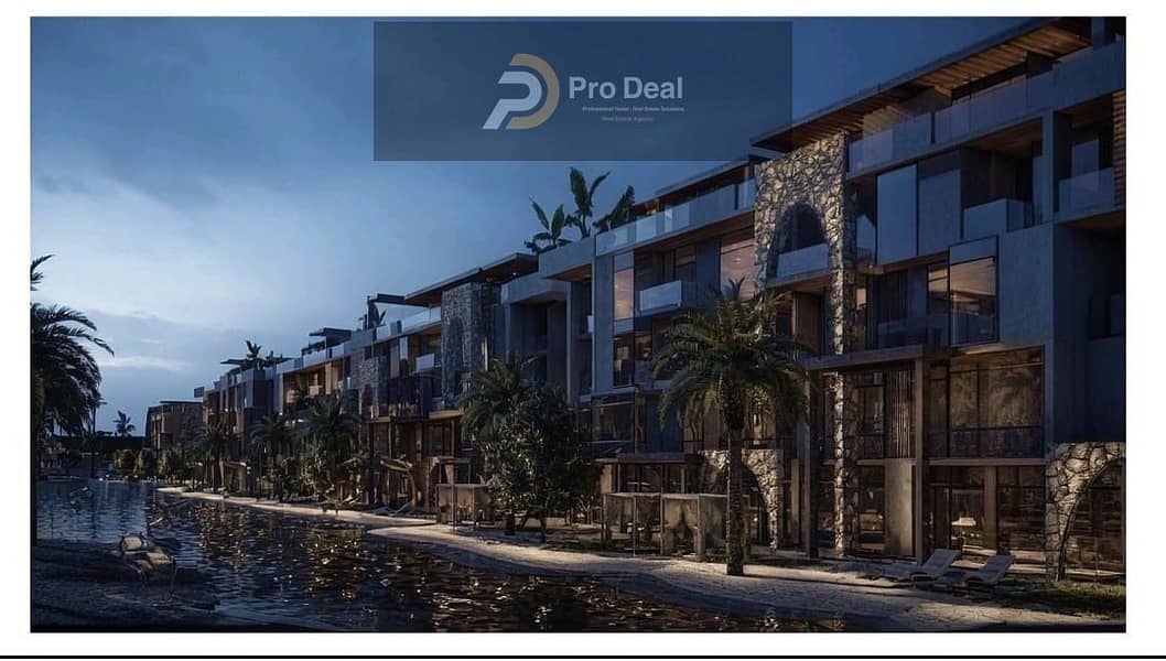 Chalet 82m for sale in front of Marina 1 with lagoon view - More