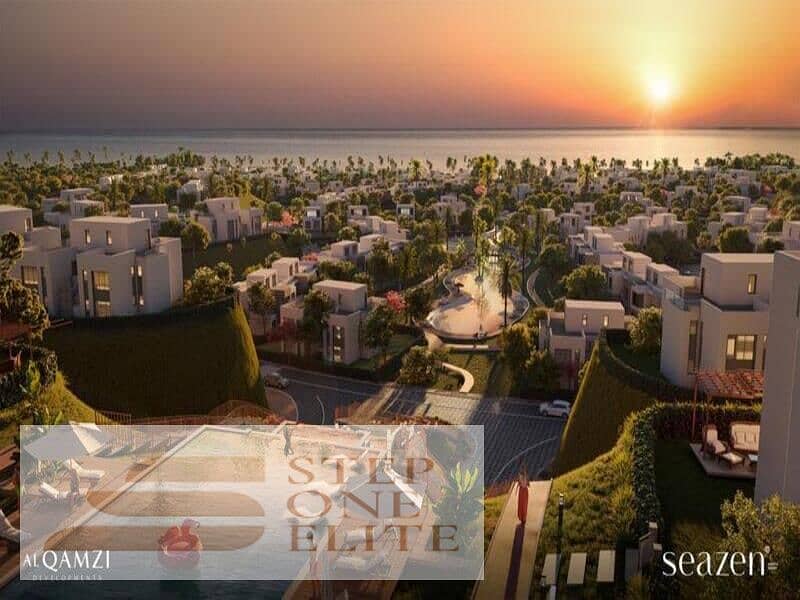 Before the season, a fully finished chalet for sale in Seazen with air conditioning and a sea view. - More