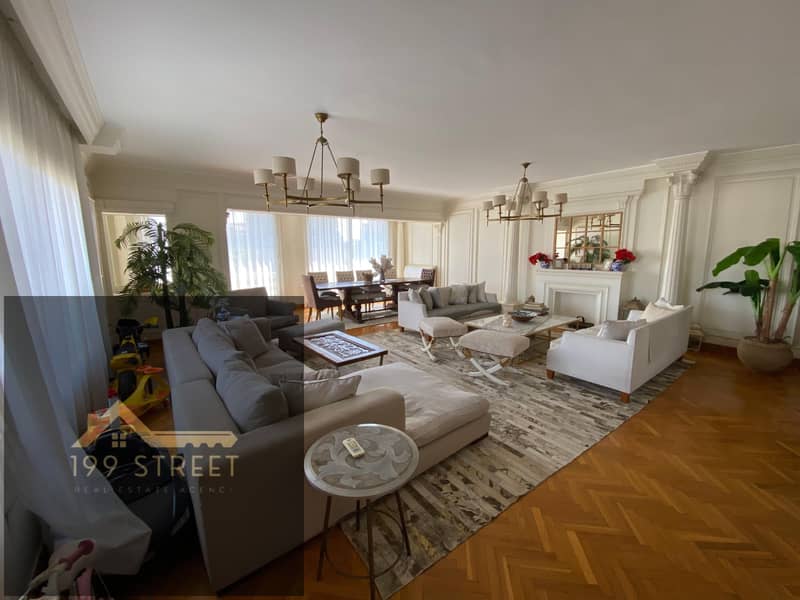 Luxury Apartment In Sarayat Maadi Prime Quiet Location Near Main Roads Services Elegant Finishing Spacious Reception And Lovely View - Ansicht 4
