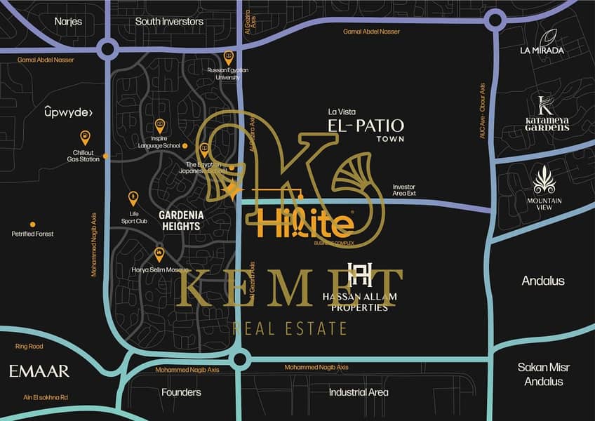 COMMERCIAL GROUND FOR SALE 46 +65 OUTDOOR SQ SHOWROOM M PRIME LOCATION CLOSE TO PATIO NEW CAIRO – pohled 4