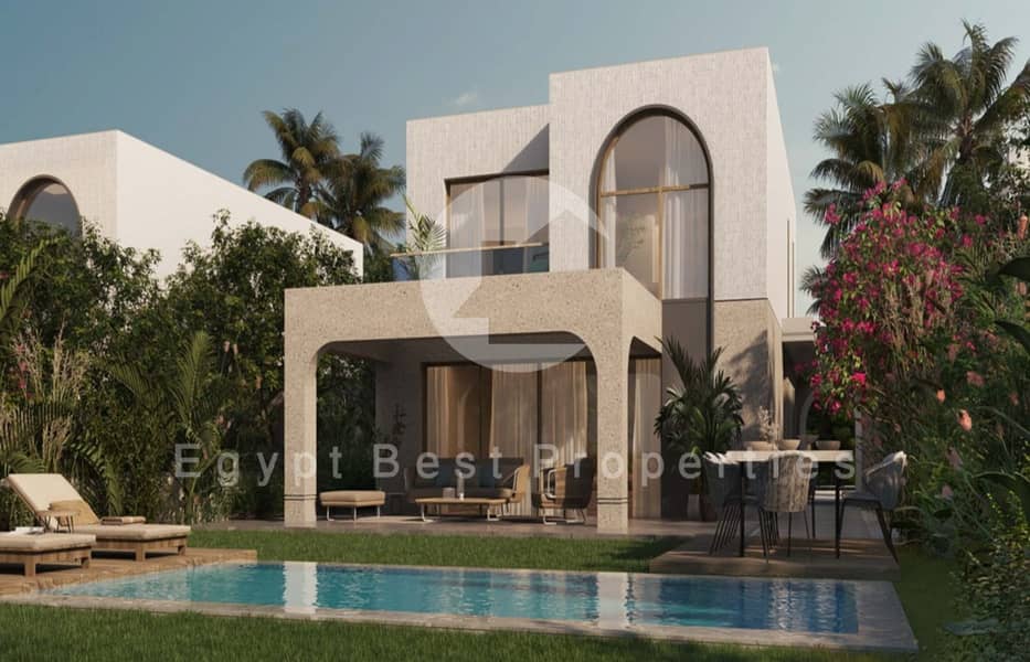 Luvury Standalone Villa For Sale In The Med North Coast-Very Prime Location-Full Sea View-Private Pool-Small Dp Over 10 Years - Widok 2