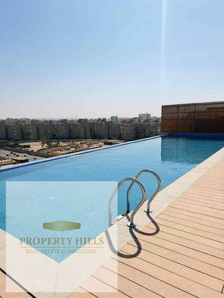 Service apartment for sale in Marriott residence hotel in Heliopolis Near Cairo Airport , Fully Finished with Smart Home & Rental Up to $350 Per Day - Widok 4