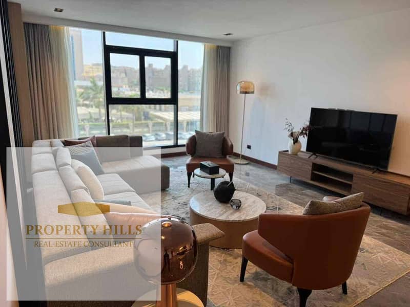 Service apartment for sale in Marriott residence hotel in Heliopolis Near Cairo Airport , Fully Finished with Smart Home & Rental Up to $350 Per Day - Widok 5
