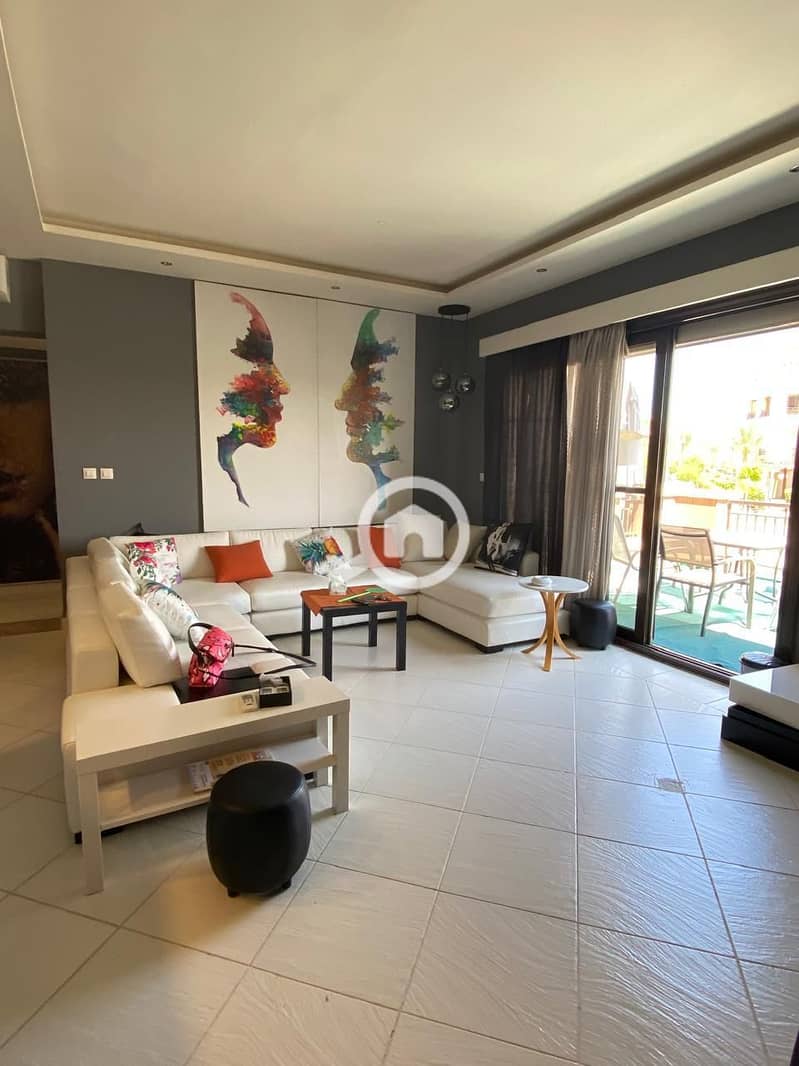 Penthouse for sale, 3 bedrooms, resale, immediate occupancy, directly on the sea in Marassi, North Coast. - Vista 5