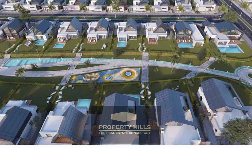 Residential villa with garden and swimming pool in New Sheikh Zayed by Ora - Vista 4