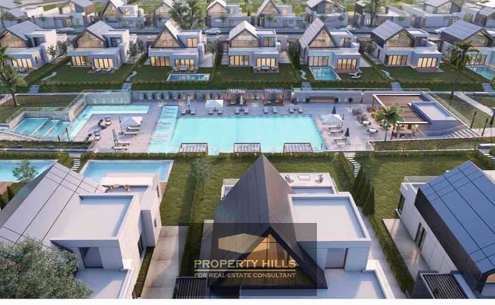 Residential villa with garden and swimming pool in New Sheikh Zayed by Ora - Vista 5