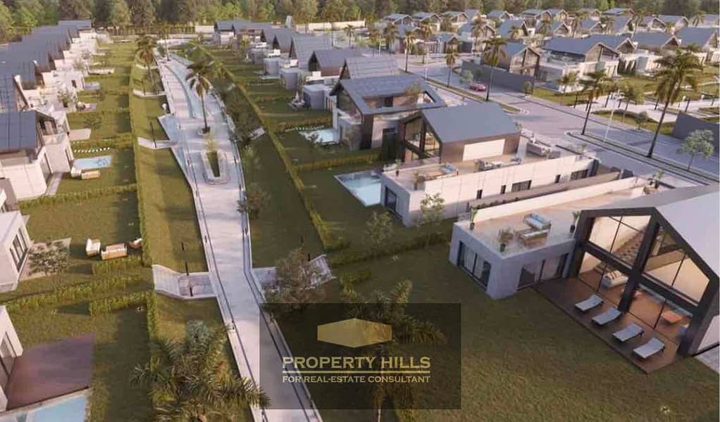 Residential villa with garden and swimming pool in New Sheikh Zayed by Ora - Vista 6