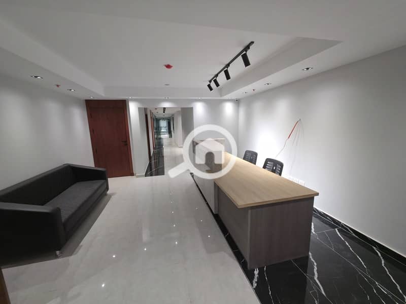 Distinguished administrative headquarters 500m furnished Panorama air-conditioned for rent in the midst of the largest companies in Bavaria Town Maadi Circular - Fler