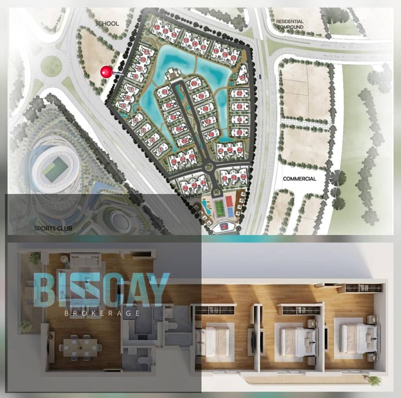 Your apartment with an open view of the lagoon in the first compound to feature a lagoon in R7, New Administrative Capital - Widok 2