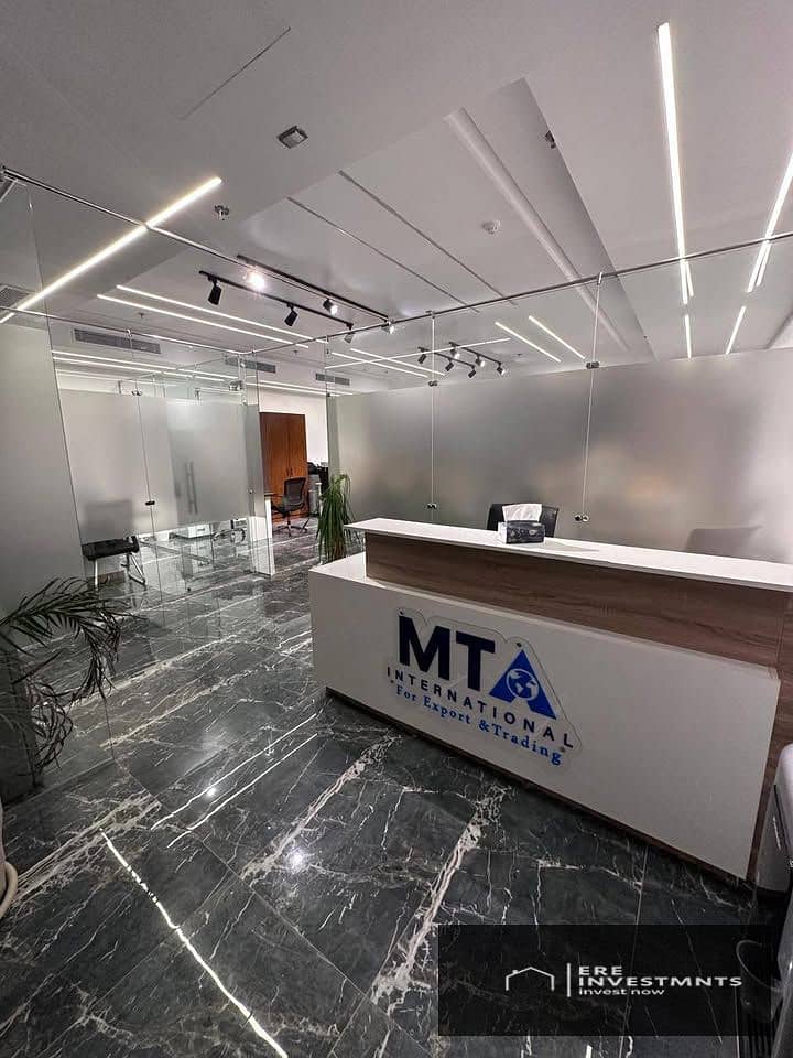 Ultra-super-lux office for sale with immediate occupancy in Mivida (The Place) - Fifth Settlement - suitable for startups - with a 20% down payment ov – pohled 6
