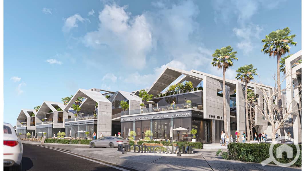 Invest now in a fully finished administrative office of 50 sqm in a distinguished location directly on Gamal Abdel Nasser Axis, designed by Raef Fahmy, with the strongest payment system beginning from only 260,000. - Aanzicht 3