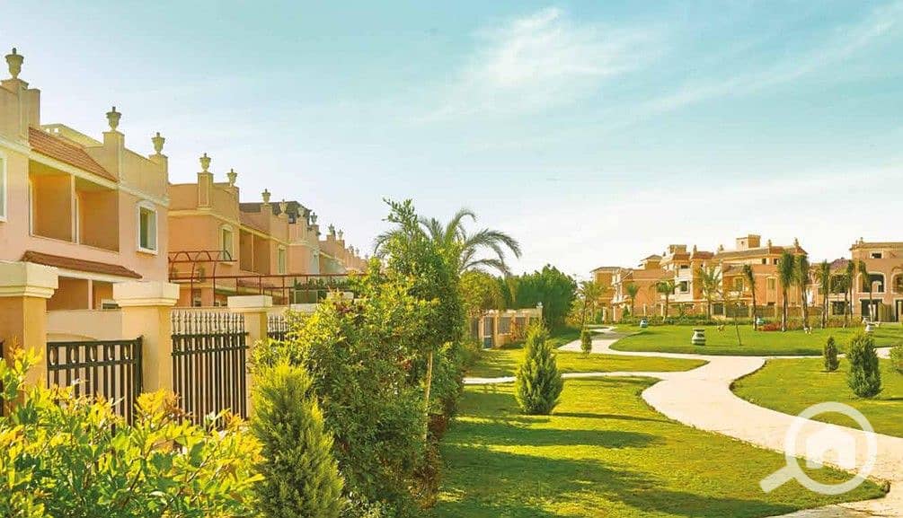 Independent villa with large spaces inside Cleopatra Palace - a prime location in front of Madinaty - Mais