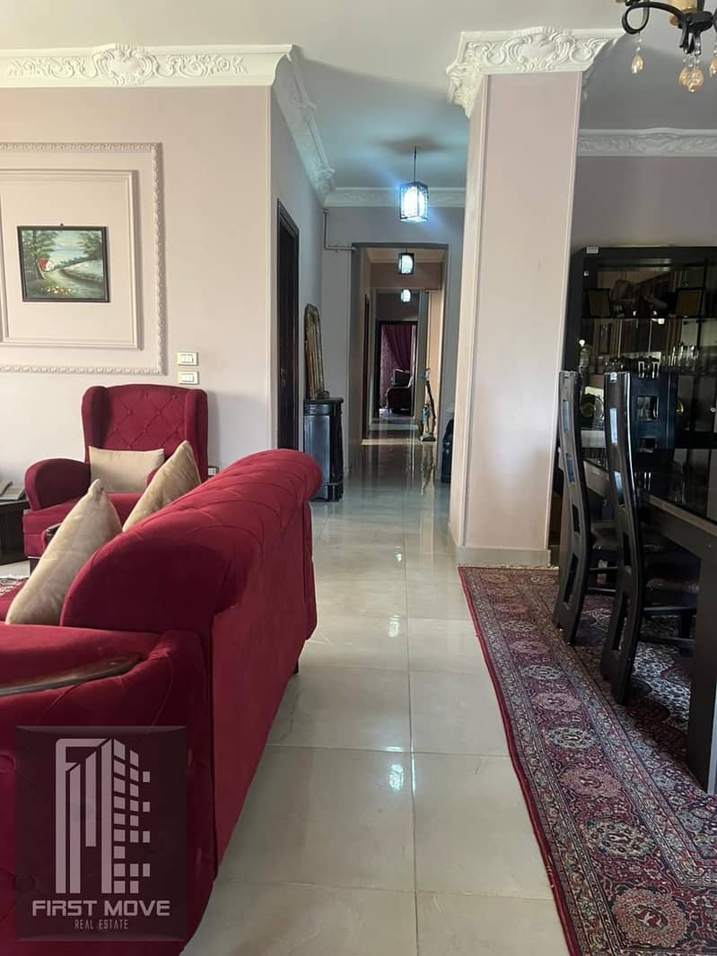 Fully finished apartment for sale, including kitchen units and parking, in a very distinctive location with an open view in Al-Banasij 6 Villas, New Cairo. - Ansicht 6