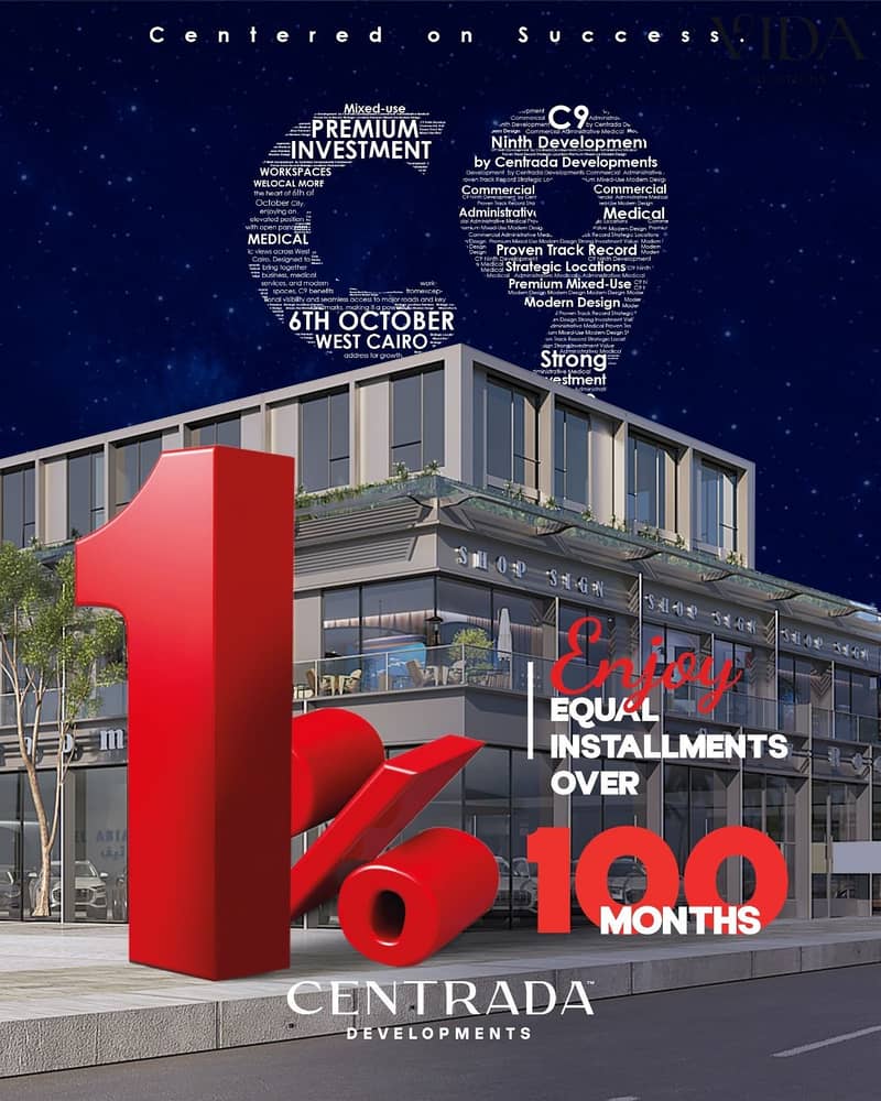 Office for sale: 60 m² in 6th of October, on the Central Axis – by Centrada Company, with 1% down payment. – pohled 4