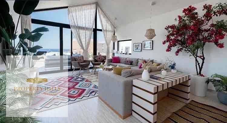 The last villa at the old price, fully finished from Soma Bay, with a panoramic view of the sea, available for installment next to Makadi Heights and Hurghada Airport, with a down payment of one million pounds. - Widok 3