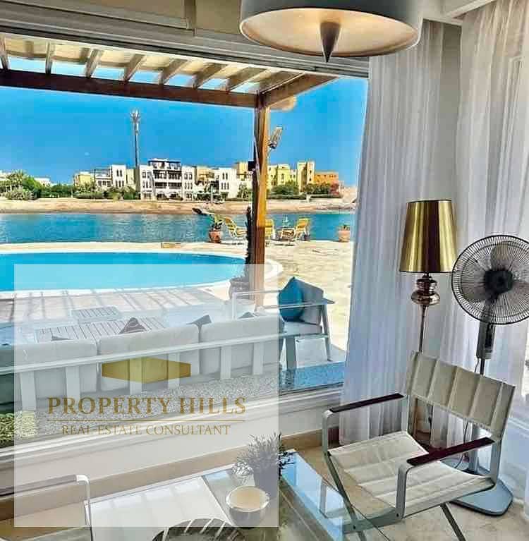 The last villa at the old price, fully finished from Soma Bay, with a panoramic view of the sea, available for installment next to Makadi Heights and Hurghada Airport, with a down payment of one million pounds. - Widok 4