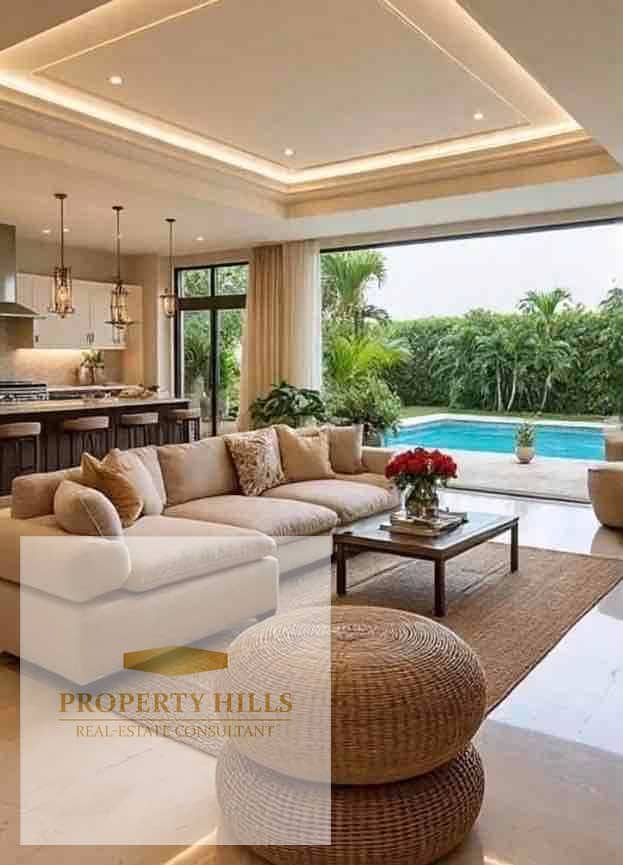 Low price private villa offered (1,423,000) in the compound of villas only in View Landscape with installment near the American University. - Widok 2