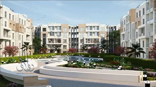 Apartment with garden for sale in a nature-themed compound. Experience nature in a fully serviced compound on the Oasis Road, opposite the entrance to