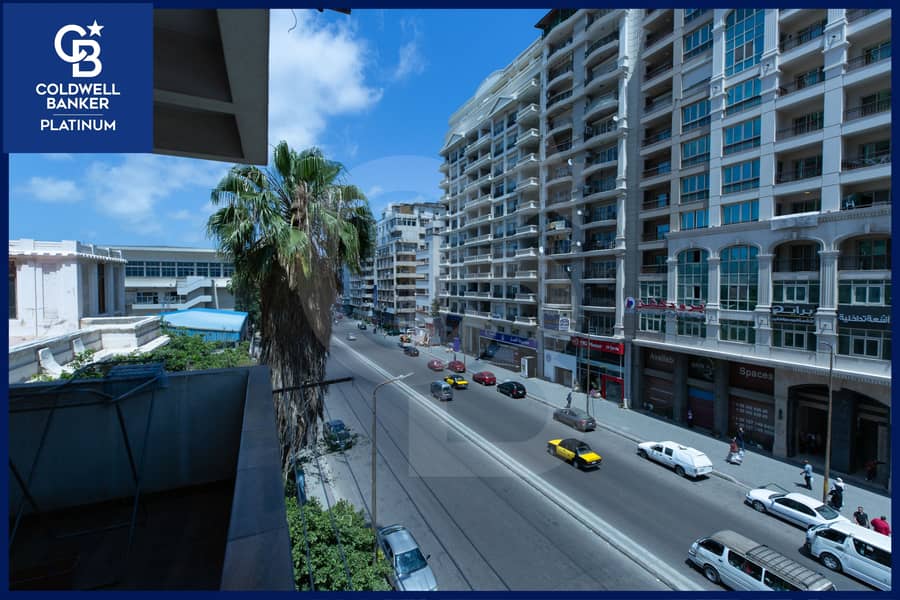 Furnished apartment for rent, 170m, Sporting (directly on Abu Qir Street) - Price: EGP 30,000/month-Immediate occupancy. - Aanzicht 2