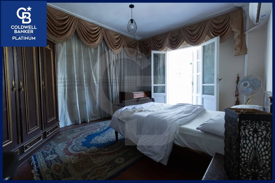 Furnished apartment for rent, 170m, Sporting (directly on Abu Qir Street) - Price: EGP 30,000/month-Immediate occupancy. - Meer