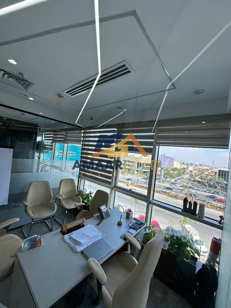 Office for Rent in North Plus oposite to water way 2 in New Cairo 466 SQM Fully Finished - Widok 3
