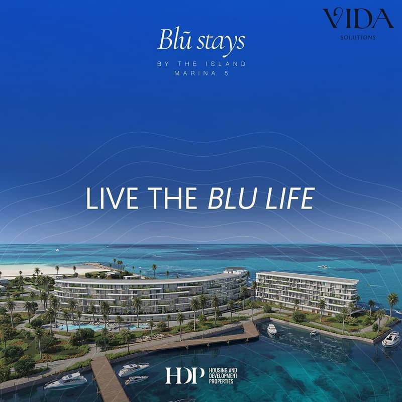 Fully finished Studio with hotel services for sale in the North Coast at Marina 5 Island The Island with installments over 10 years - Vista 6