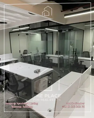Furnished Office For Sale | Park Street | 88m | Direct Mehwar View | From Owner | EGP 16M