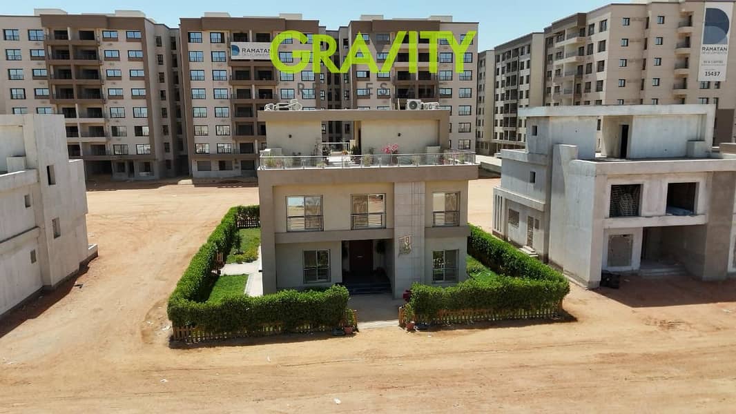 Ready-to-move-in apartments, fully finished, in a prime location in the New Administrative Capital, R8, opposite the Green River. This is an existing, - Vista 4