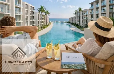 Chalet for sale with Panoramic view directly overlooking Marina ElGalala, at lowest price Over 10Years, Finished luxurious hotel standard.