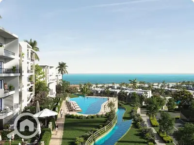 Chalet 95m with a direct sea view for sale in installments in DOS North Coast. Pay 10% in advance and pay in installments over 10 years.