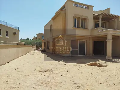 Twin house villa for sale with open sea view, 327 sq m, Sheikh Zayed buildings, special price