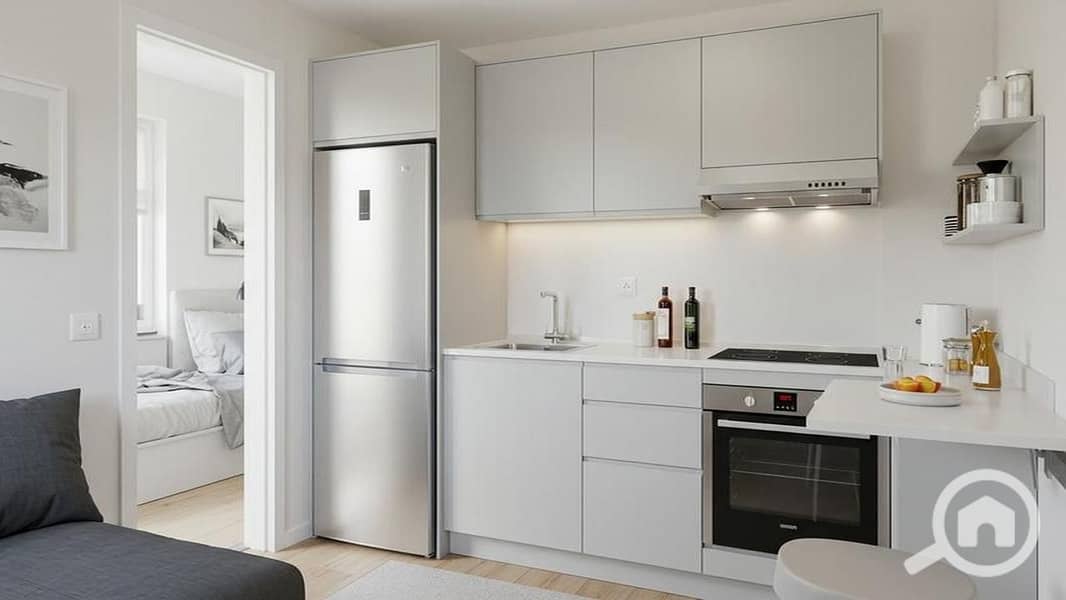 Invest in the pound and earn in dollars. A studio with a high view of the Pyramids is for sale in installments in October in an area designated for foreigners (can be rented in hard currency for the highest daily return). - Widok 4