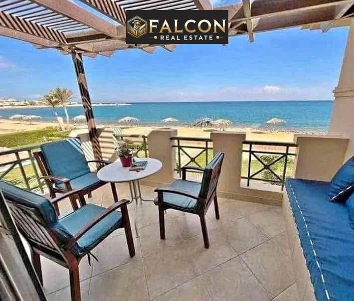 ready to move chalet for sale with sea view 100% & fully finished 3 minutes to ilmonte galala in la vista 6 al ain al sokhna - Widok 3
