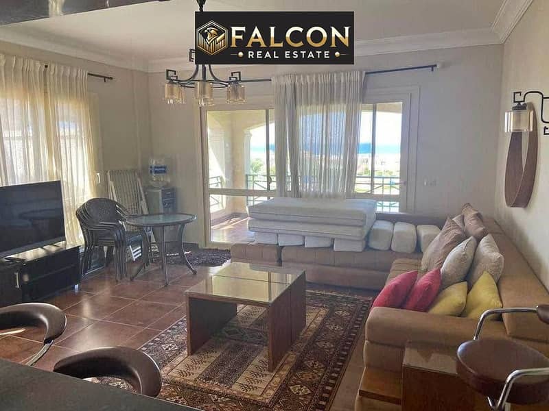 ready to move chalet for sale with sea view 100% & fully finished 3 minutes to ilmonte galala in la vista 6 al ain al sokhna - Widok 4