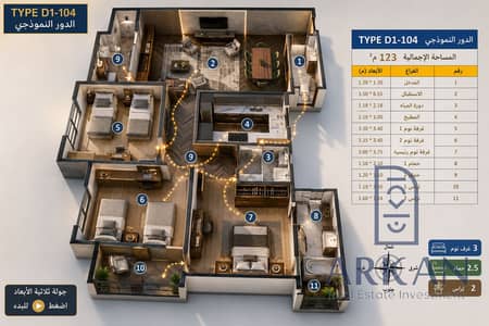 شقة 3 غرف نوم للبيع في حدائق اكتوبر، الجيزة - D5B2A721-4AA1-49DF-9266-83E42E51FA7E. png