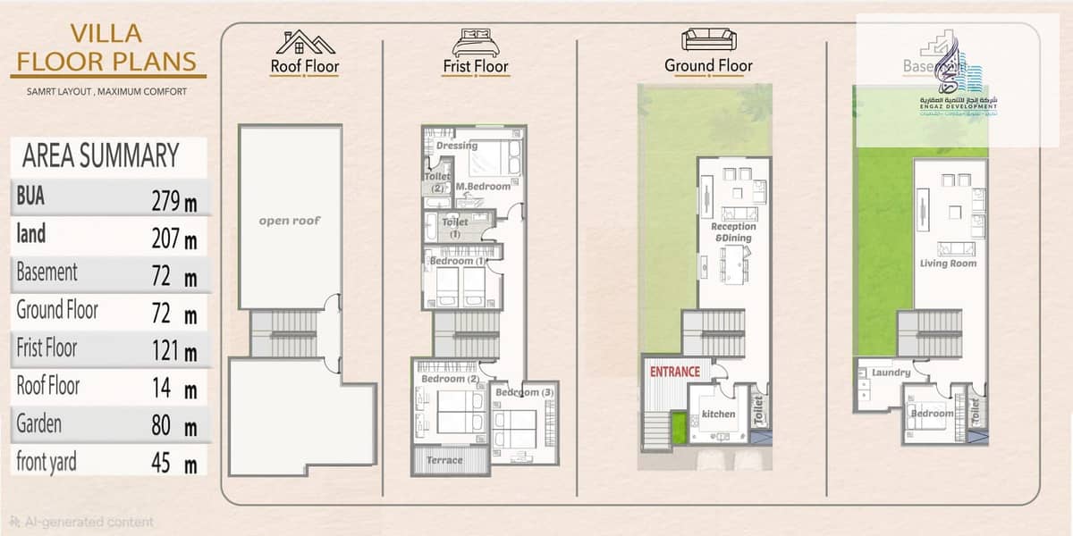 Own a Twin Villa with luxurious architectural design and a stunning view in the finest areas of New Zayed. - Ansicht 4