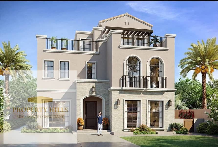 Villa in the heart of New Cairo's Fifth Settlement with 3 master bedrooms, ready for viewing, for sale at the old price. - Altro
