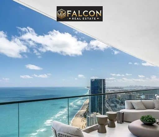 Hotel apartment - finished + ACs - sea view - monthly rental income in dollars - El Alamein Towers North Coast - Widok 3