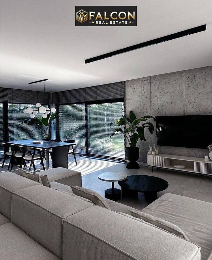 get now Duplex for sale, 4 bedrooms fully finished open view in District 5 Compound | District 5 next to Waterway New Cairo, Palm Hills & hyde park - Widok 3