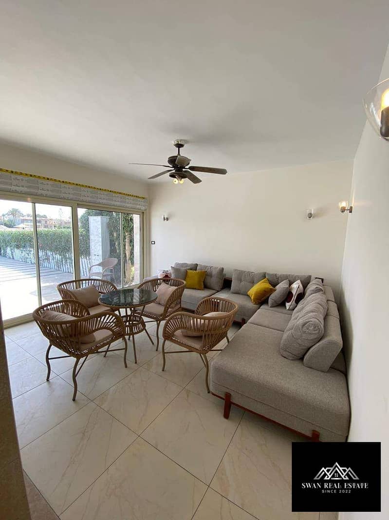 Ultra-Luxury 5-Bedroom Fully Air-Conditioned Villa for Rent in Marina 5, Island 1 - Prime First Row Directly on the Lake with Private Swimming Pool, 4 - Widok 3