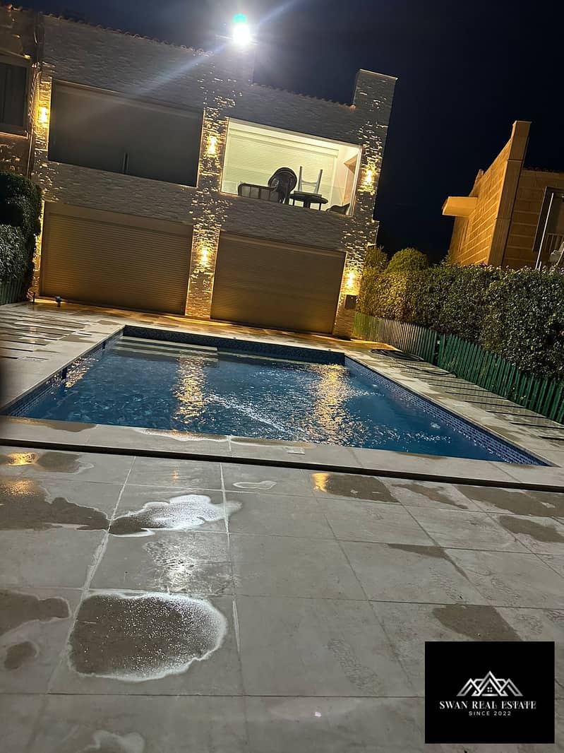 Ultra-Luxury 5-Bedroom Fully Air-Conditioned Villa for Rent in Marina 5, Island 1 - Prime First Row Directly on the Lake with Private Swimming Pool, 4 - Więcej