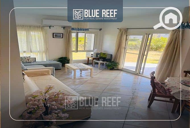 Chalet with garden fully furnished and appliances, ready to move, sea view, close to the sea in Amwaj North Coast - Widok 3